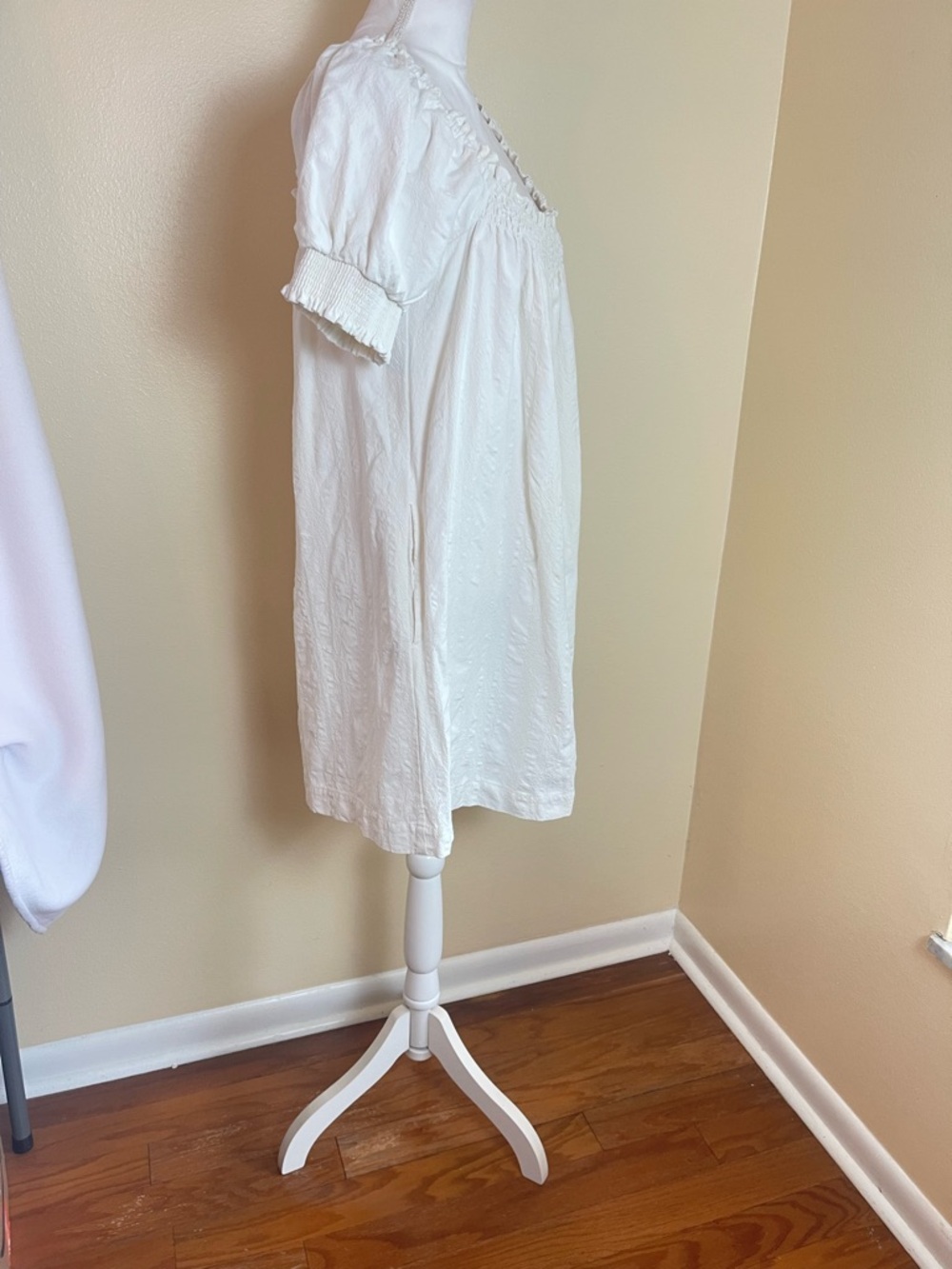 Free People Off-Shoulder Mini Dress in Ivory - Picture 13 of 16